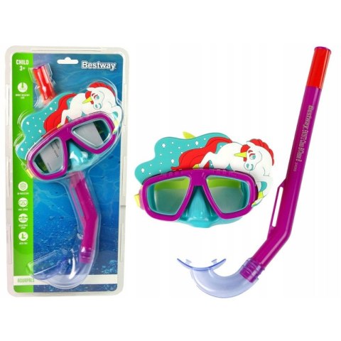 BESTWAY Maska do nurkowania różowa