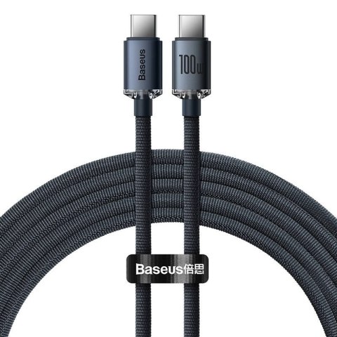Baseus Kabel USB-C do USB-C Crystal Shine 100W | 1.2m | czarny