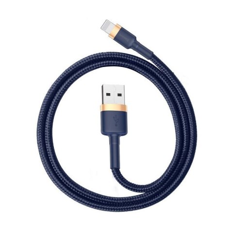 Baseus Kabel USB Lightning Cafule 2.4A 1m złoto-granatowy