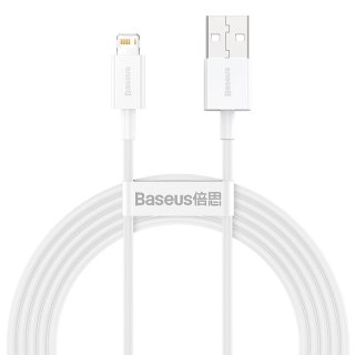 Baseus Kabel USB do Lightning Superior Series 2.4A | 2m | biały