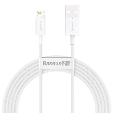 Baseus Kabel USB do Lightning Superior Series 2.4A | 2m | biały