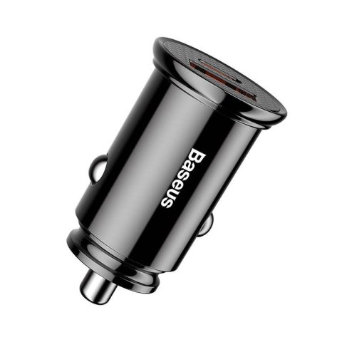 Baseus Ładowarka samochodowa Circular PD QC4.0+ 5A 30W | czarna