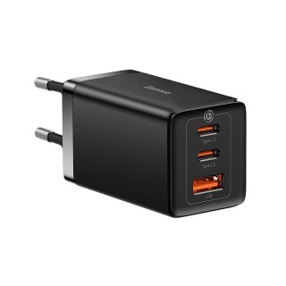 Baseus Ładowarka sieciowa GaN5 Pro | 2xUSB-C + USB | 65W | czarna