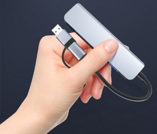 Bounn Adapter 5w2 USB/Type-C to USB3.0+USB2.0*2+SD/TF