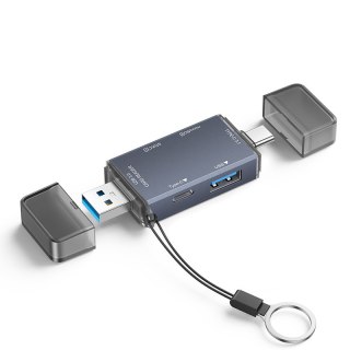 Bounn czytnik kart pamięci USB USB-C 3.0 hub PRO 6w1 SD/MicroSD