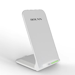 Bounn indukcyjna bezprzewodowa stacja ładowania QI 15W USB-C biała