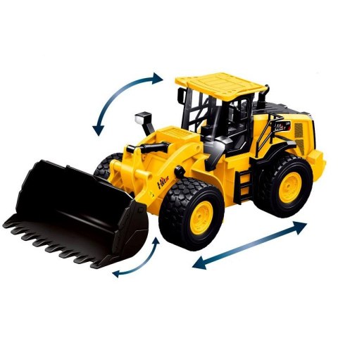 Buldożer zdalnie sterowany RC 6CH żółty
