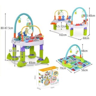 Chodzik edukacyjny 4w1 dla niemowląt stolik edukacyjny mata bujaczek