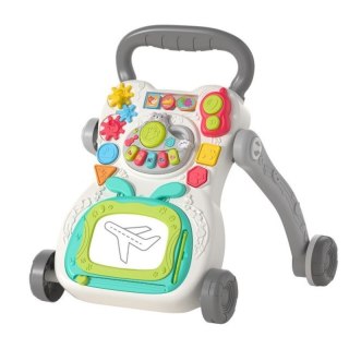 Chodzik pchacz edukacyjny interaktywny szary