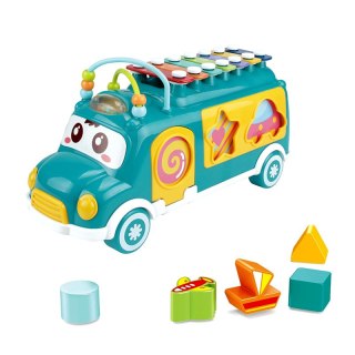 Cymbałki sorter konik samochodzik muzyczny dla dzieci zielony