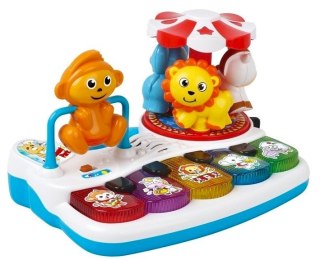 Edukacyjne Pianinko ze Zwierzątkami + Karuzela Plac zabaw 12 m+