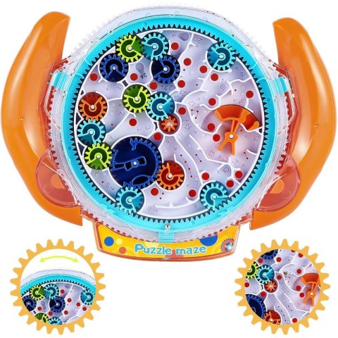 Gra logiczna labirynt 3D pomarańczowy