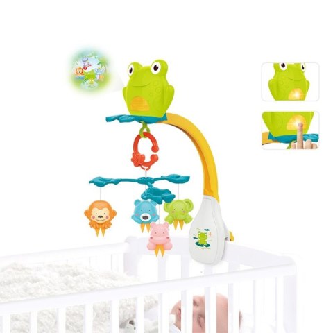 Karuzela do łóżeczka żabka z zawieszkami