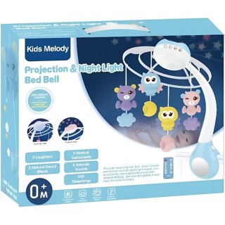 Karuzela z projektorem 3w1 różowa