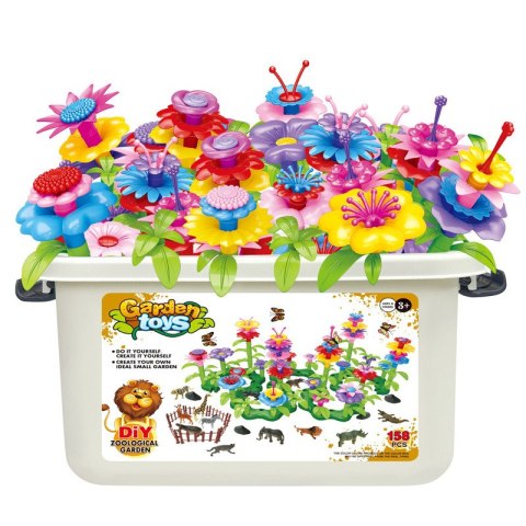 Klocki Konstrukcyjne Zestaw Ogród 158 el. motyle