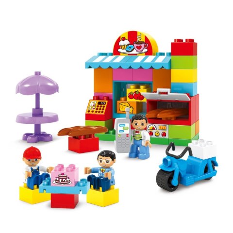 Klocki konstrukcyjne kawiarnia 49 elementów