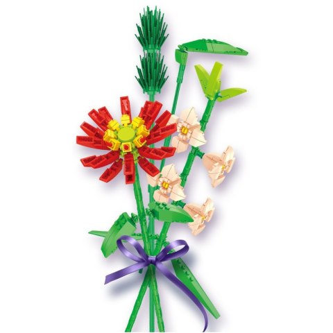 Klocki konstrukcyjne kwiaty do wazonu 264 elementy