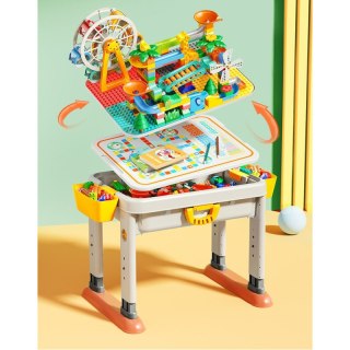 Klocki konstrukcyjne stolik 3w1 zawiera 55 elementów