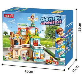 Klocki konstrukcyjne willa Windmill 275 elementów