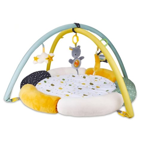 Mata edukacyjna dla dzieci żółto - niebieska