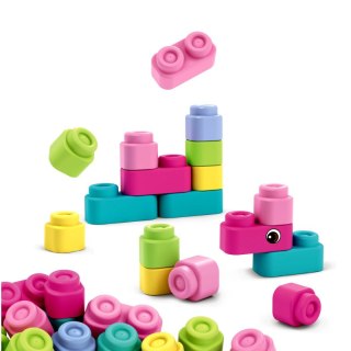 Miękkie klocki duże dla dziewczynek 33 elementy