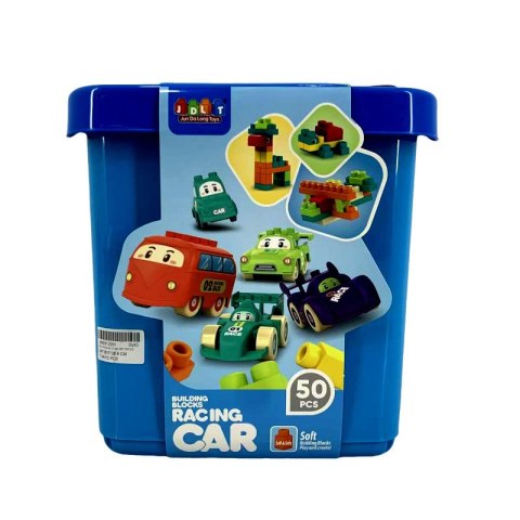 Miękkie klocki samochody 50 elementów