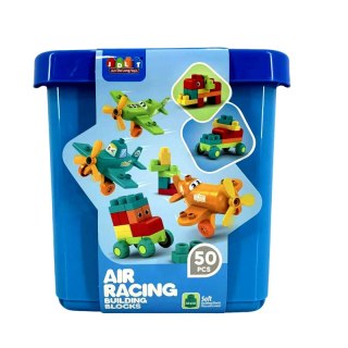 Miękkie klocki samoloty 50 elementów