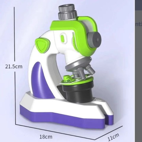 Mikroskop 2w1 fioletowy + projektor