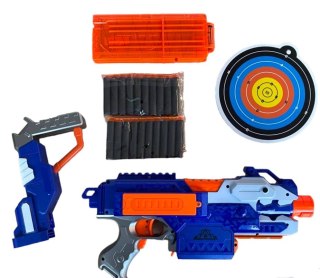 Pistolet Zabawkowy na Miękkie Strzałki z tarczą + 20 strzałek 8 lat+