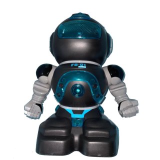 Robot czarny sterowany zegarkiem