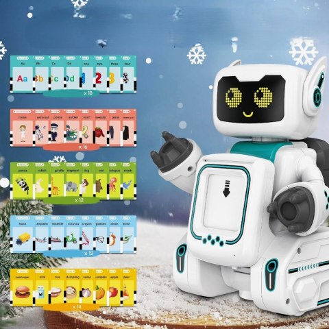 Robot czytający fiszki angielskie zdalnie sterowany