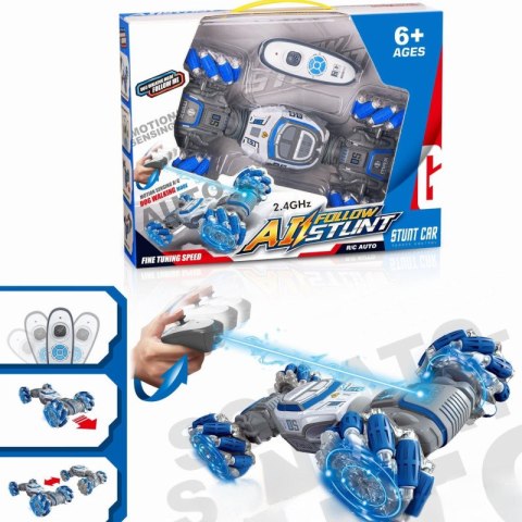 Samochód Zdalnie Sterowany Funkcja Podążania Niebieski