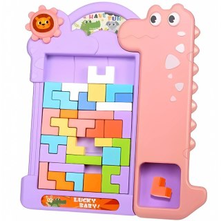 Układanka tetris różowa