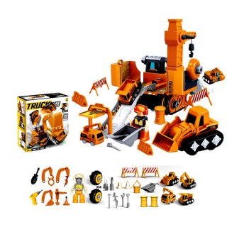 Zestaw plac budowy z koparką