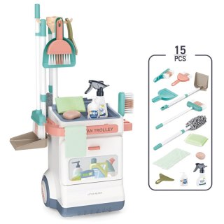 Zestaw wózek do sprzątania 15 elementów