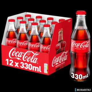 Napój COCA COLA 0.33L butelka szklana bezzwrotna 12szt.