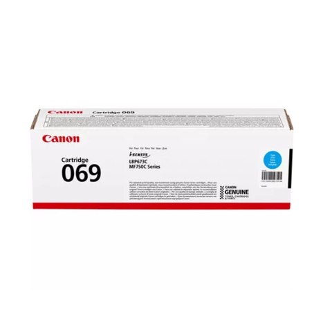 Toner Canon CRG069C , CRG-069C do i-SENSYS MF752/754 | 1 900 str. | cyan