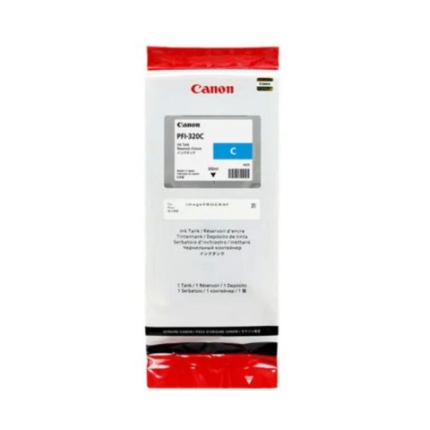 Tusz Canon PFI-320C do imagePROGRAF TM-200/TM205/TM300 | 300 ml | cyan