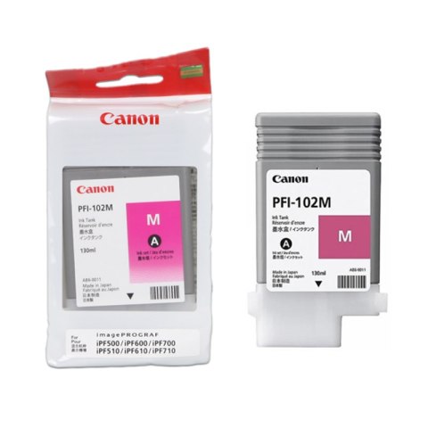 Tusz Canon PFI102M do IPF-500/600/700/710/720 | 130ml | magenta