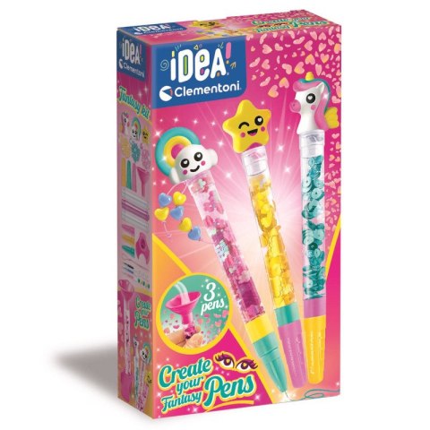 Clementoni Idea mini fabryka długopisów różowe opakowanie