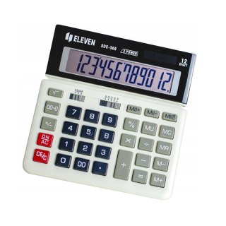 Eleven kalkulator biurowy 12-pozycyjny biało-czarny SDC368