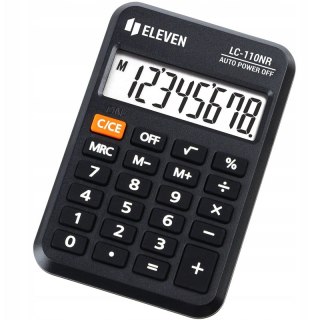 Eleven kalkulator kieszonkowy 8-pozycyjny czarny LC110NR