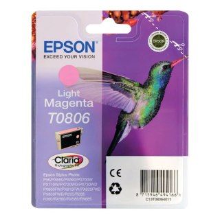 Tusz Epson T0806 do Stylus Photo R-265/285/360 RX560 | 7,4ml | light magenta