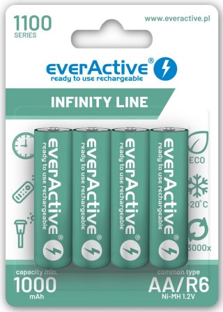Everactive Akumulatory INFINITY LINE NI-MH 1100R06/AA BLISTER 4 SZT.