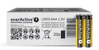 Everactive Bateria alkaliczna LR03/AAA 40SZT INDUSTR INDUSTRIAL