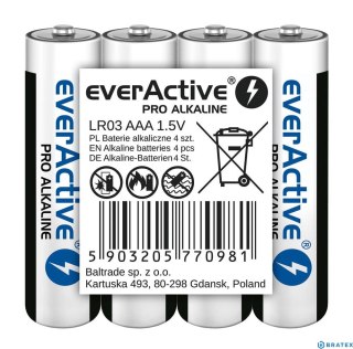 Everactive Bateria alkaliczna LR03/AAA 4SZT PRO