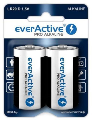 Everactive Bateria alkaliczna LR20/D 2SZT PRO