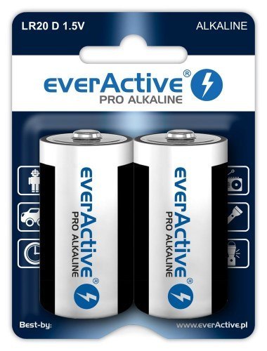 Everactive Bateria alkaliczna LR20/D 2SZT PRO