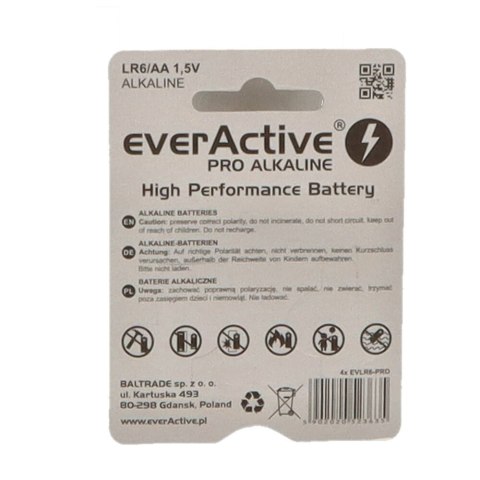 Everactive Bateria alkaliczna LR6 4BL PRO