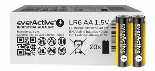 Everactive Bateria alkaliczna LR6/AA 40SZT INDUSTR INDUSTRIAL